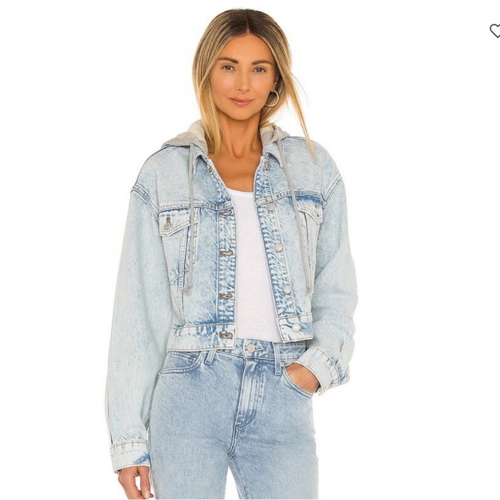 Free People Brando Denim Jacket in Malta Wash- Size XS - Picture 12 of 13